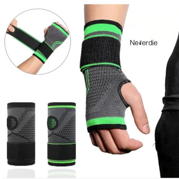 Munhequeira Ortopédica Térmica em Neoprene com Compressão e Ajuste  Alívio da Dor e Proteção no Punho p/ Treinos e Jogos