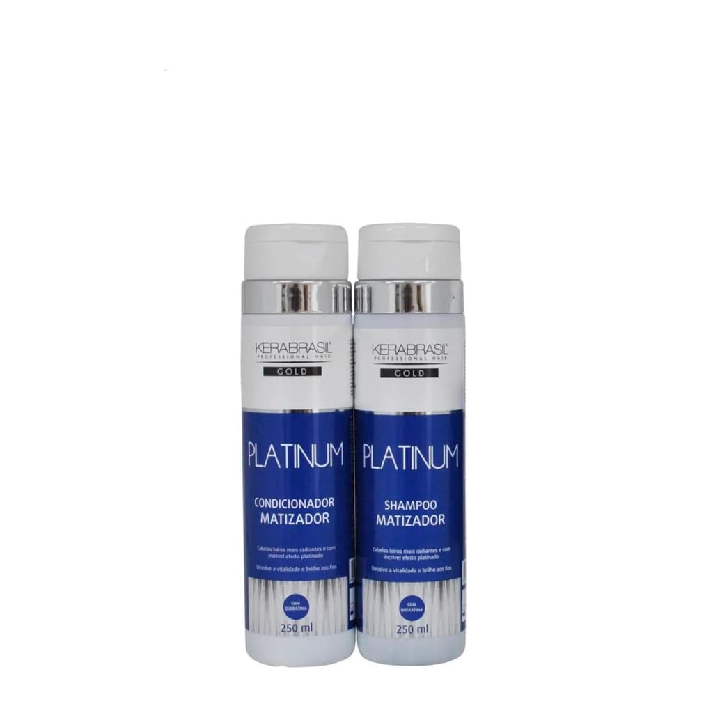 Kit Shampoo + Condicionador Platinum KeraBrasil 250 mL