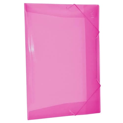 PASTA ABA FINA ELÁSTICO ROSA - POLIBRAS