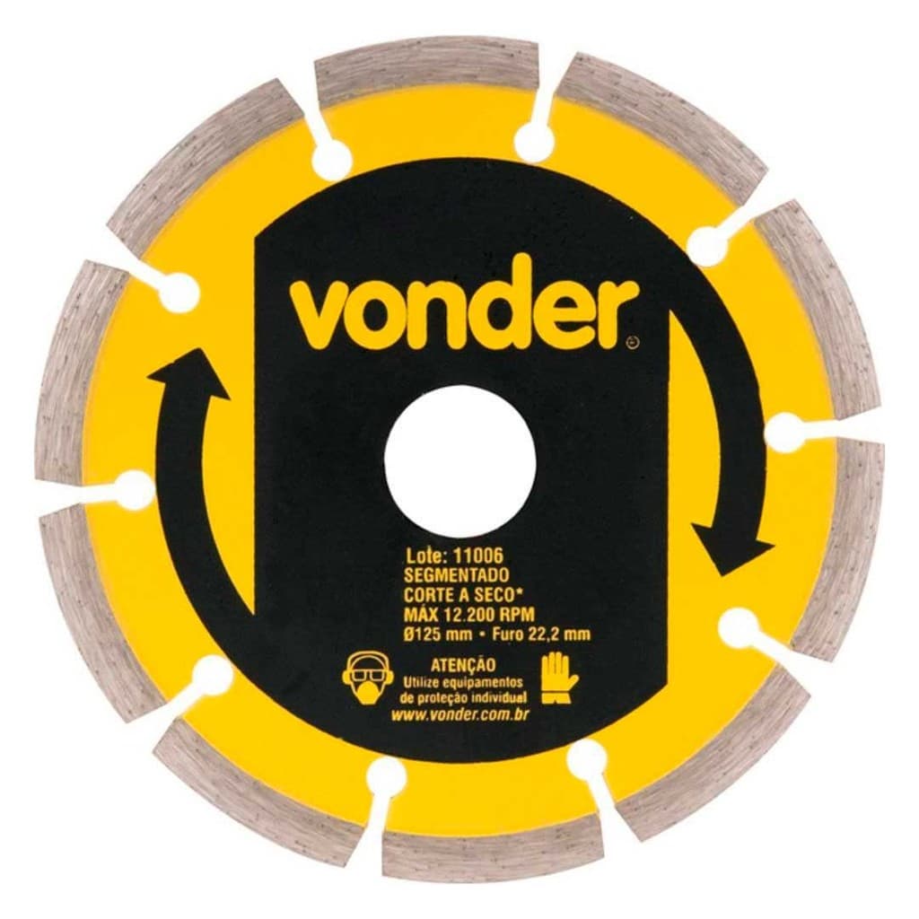 Disco Diamantado Segmentado 5"125mm-1268125000-Vonder