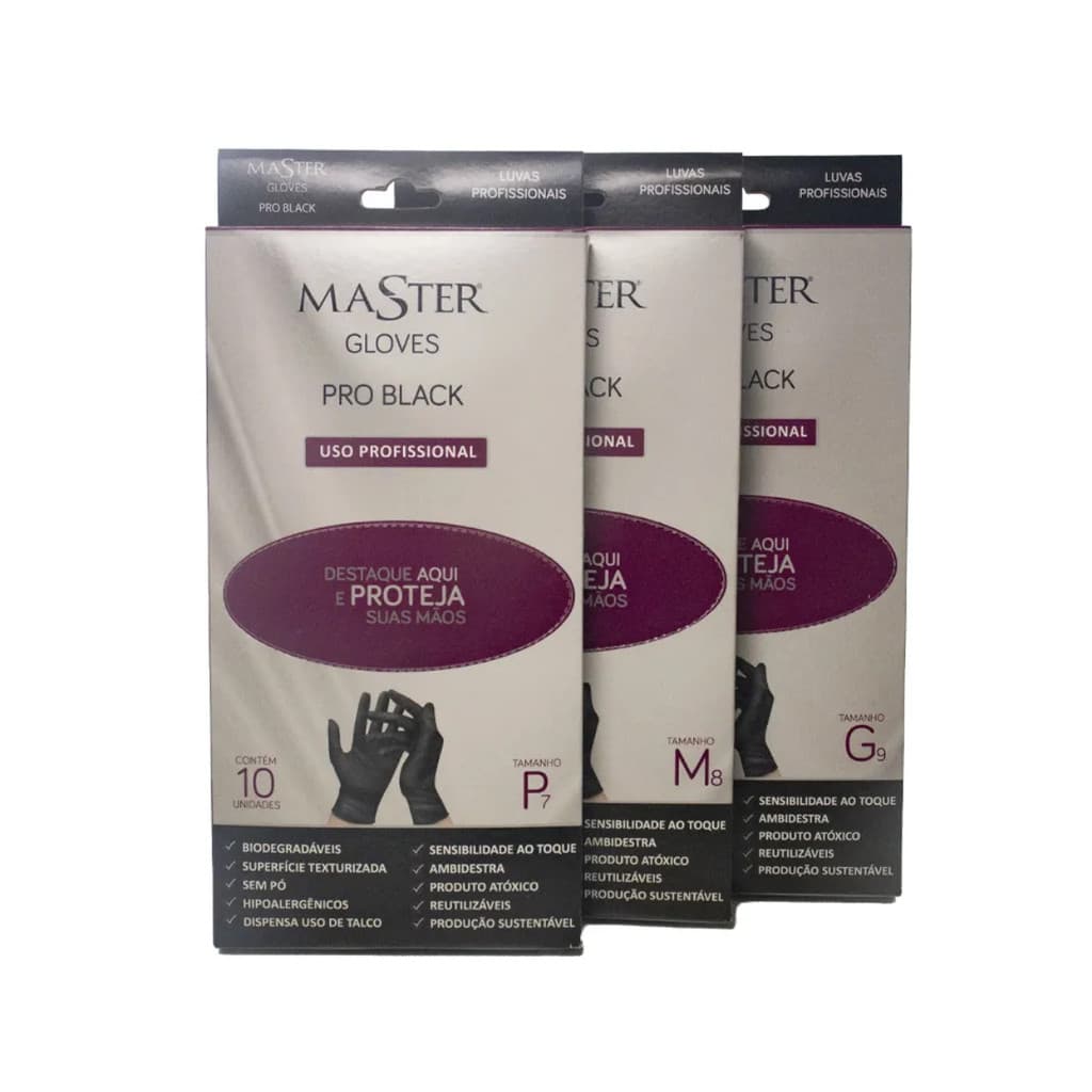 Luva Gloves Pro Black Master