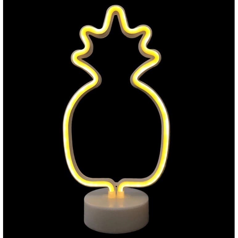 Luminaria Led Neon Abacaxi  Abajur  Decoração Quarto Festa