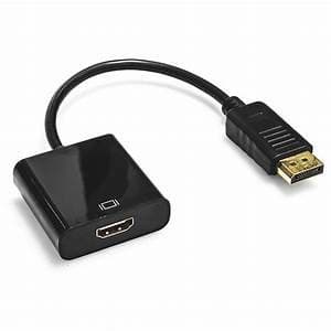 Cabo Adaptador Conversor Display Port Macho Para HdTV Fêmea
