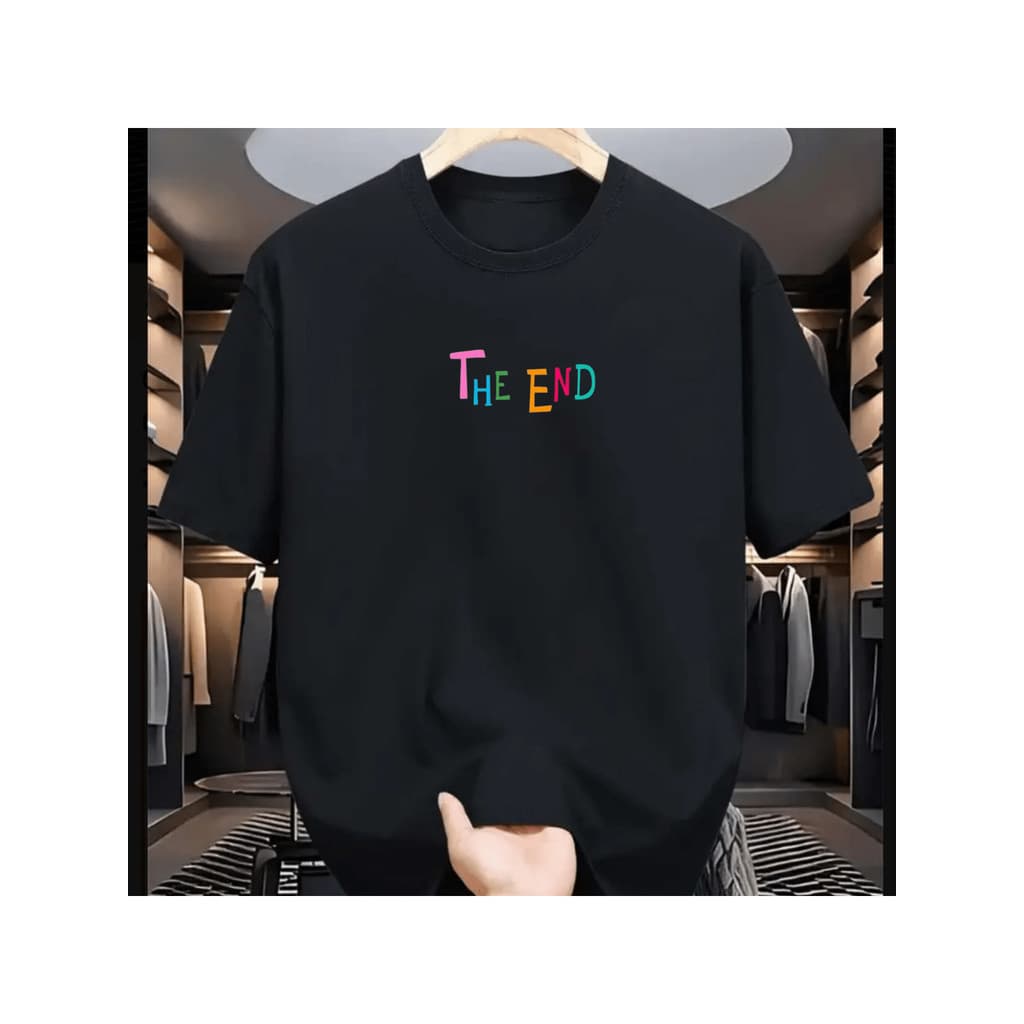 Camiseta Feminina Oversized The End Blusa 100% Algodão