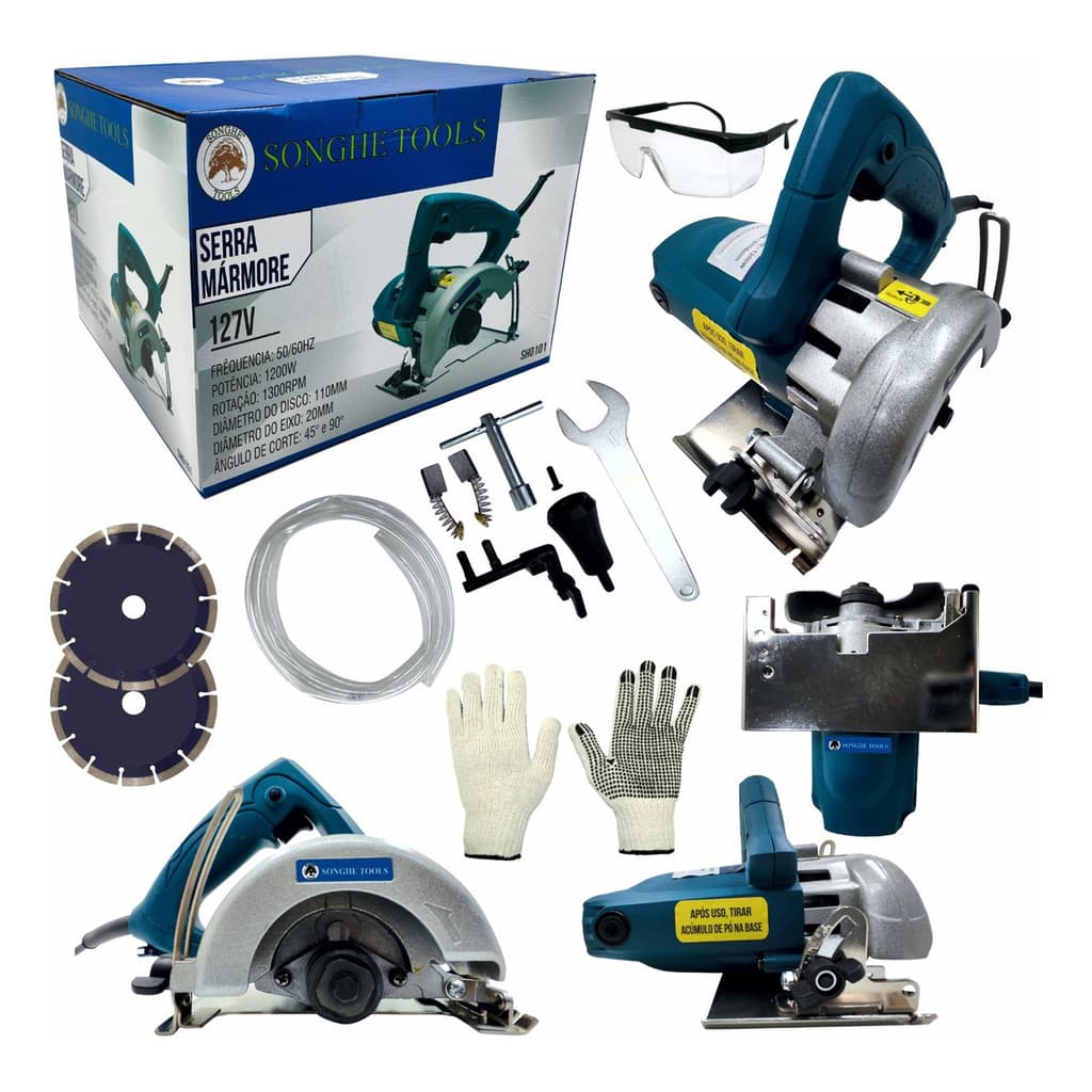 Serra Mármore Similar a Marca Makita ou Bosch 1300W SONGHE TOOLS Corta Piso Profissional