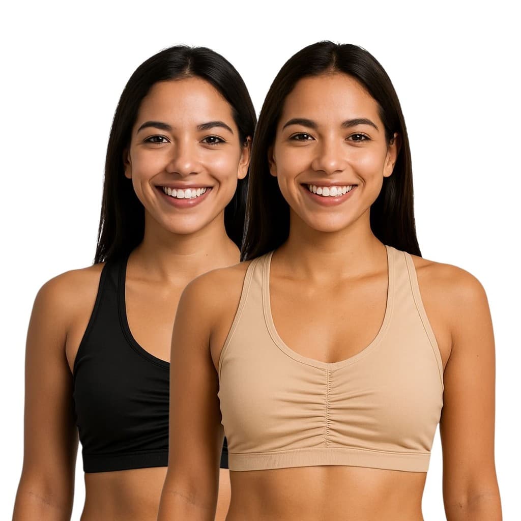 Kit 2 Top Fitness Feminino Nadador Sem Bojo Confortável Academia
