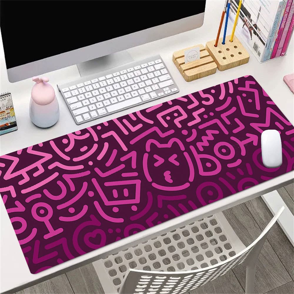 ROD 80 * 30cm Mouse Pad Anti Selip Tapete De Mesa Grande MousePad Komputer Longo DU710A