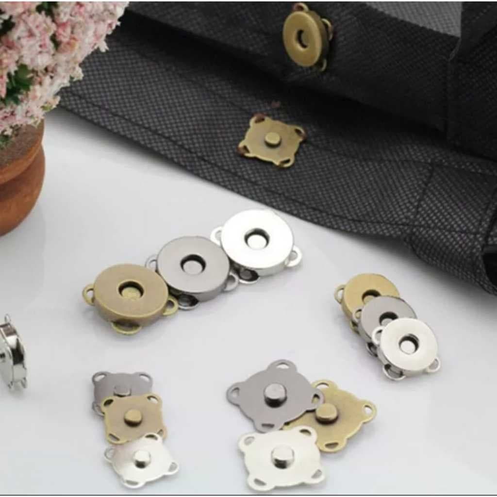Botão de COSTURA  imantado 14/18mm com 05/10 unidades