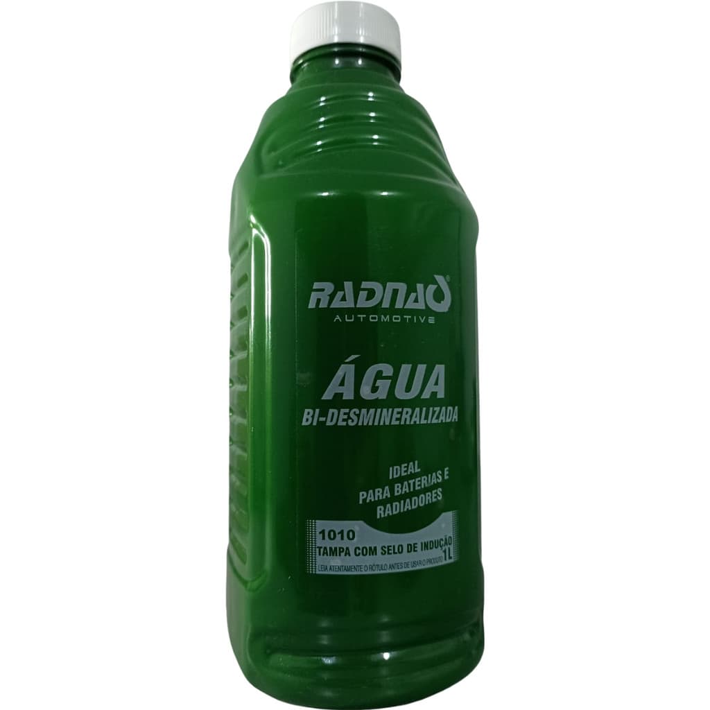 Água Desmineralizada Destilada Radiador Bateria Máquinas 1 L Radnaq 100% Pura para Uso Automotivo