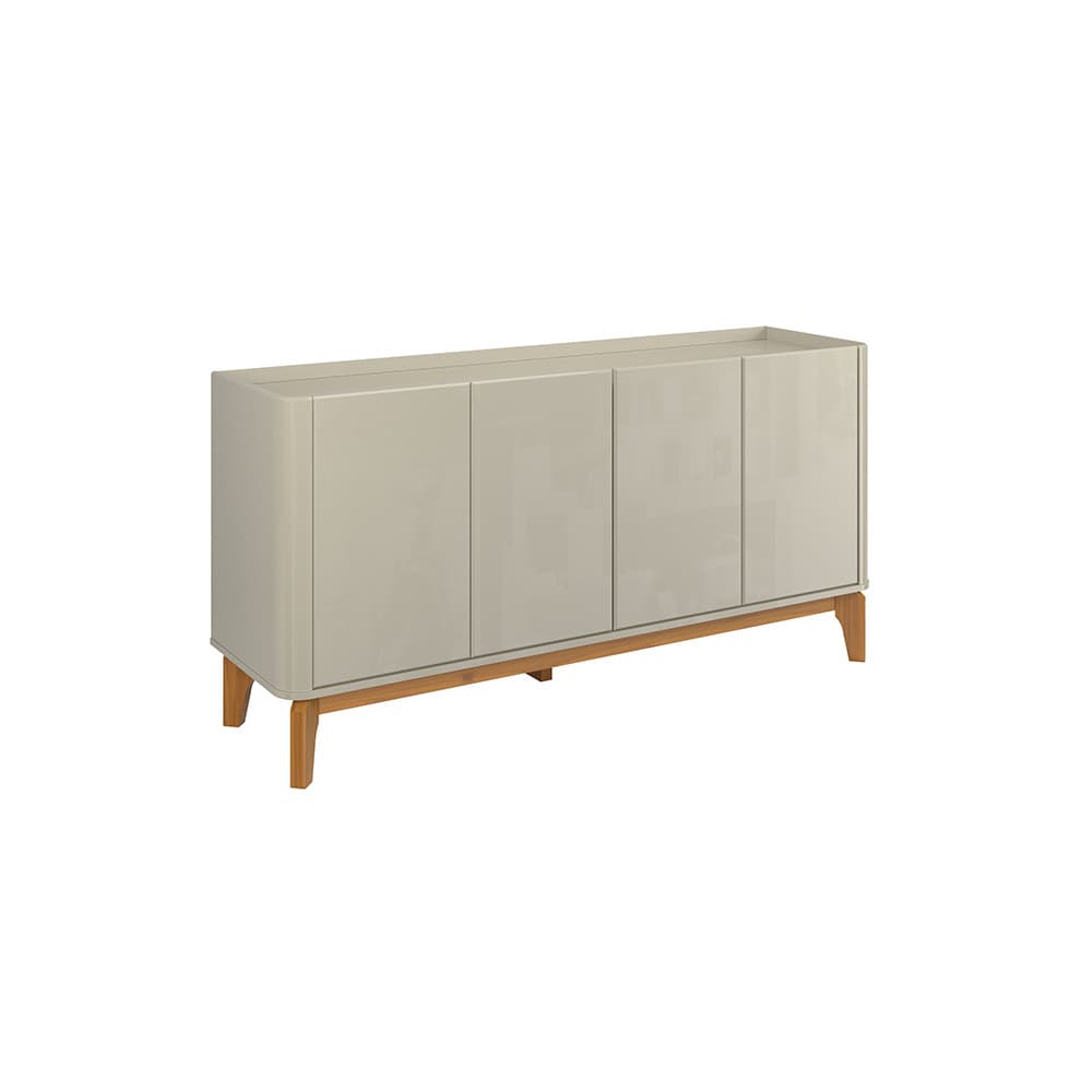 Buffet Aparador Flip 1,60 4 Portas Sala - 3 Cores