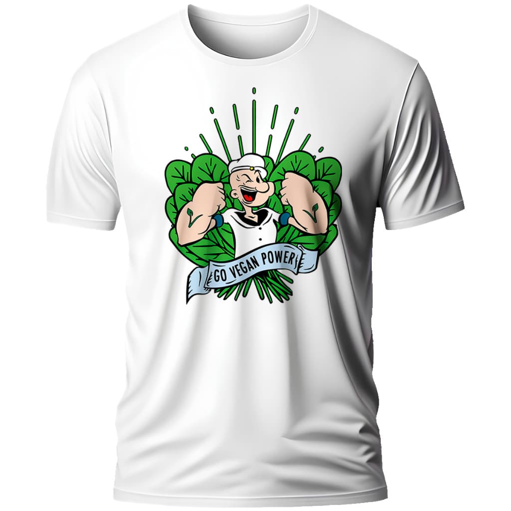 Camiseta Camisa 30.1 - Vegano - Vegetariano - Vegan Power - 100% Algodão - Estampada - Unisex - Qualidade Envio Imediato