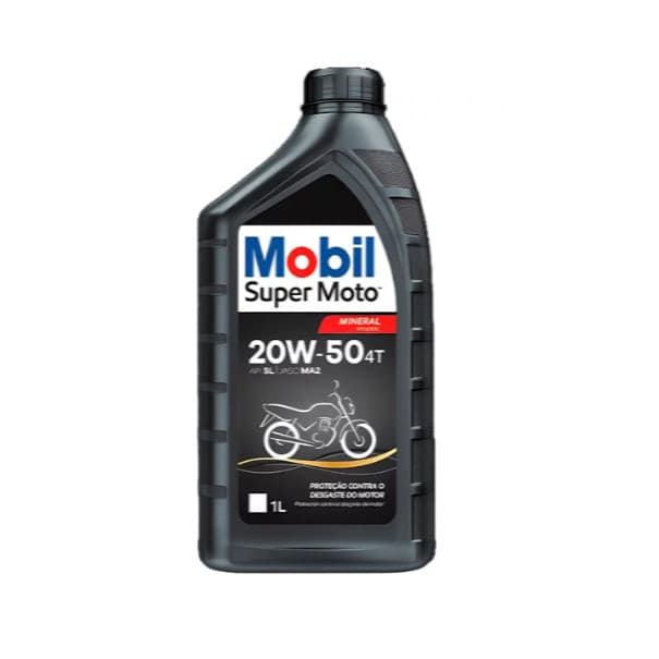 Óleo Mobil 20w50 Original Moto Honda Yamaha Suzuki Shineray Dafra Kasinski Mottu Troca de oleo Moto