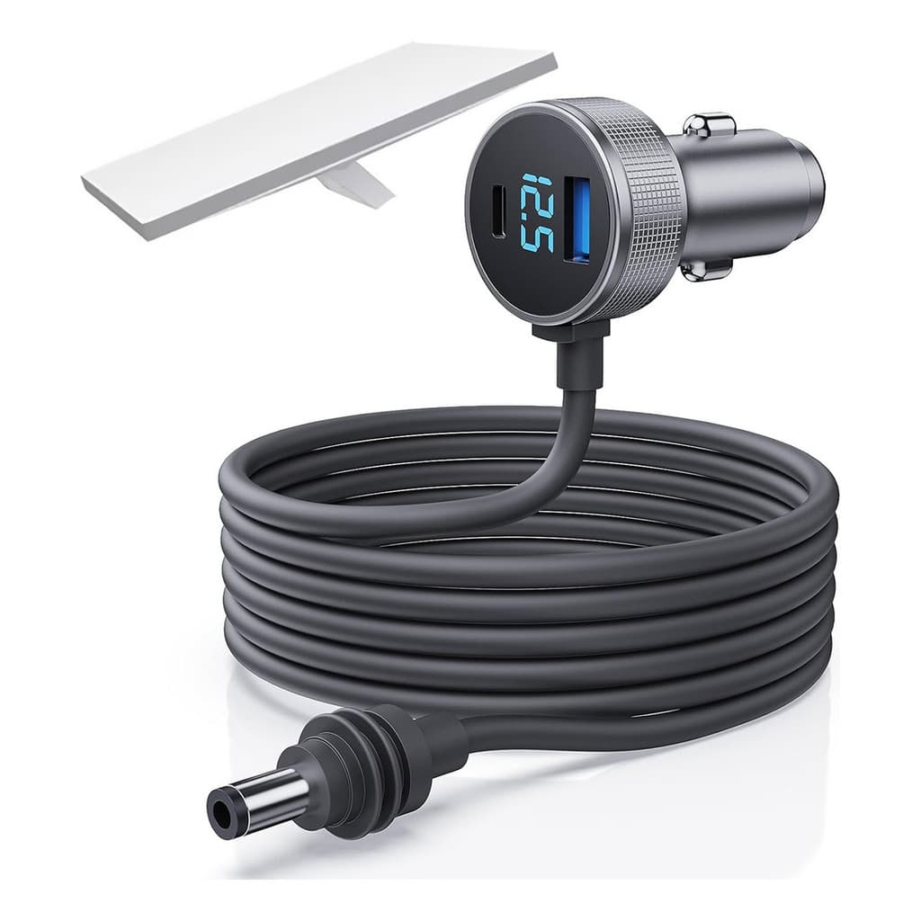 Cabo Carregador 3 Em 1 Veicular Compatível com Starlink Mini Usb Tipo C 12/24v Cinzero Carro Suporta Pd 72w 3 Metros