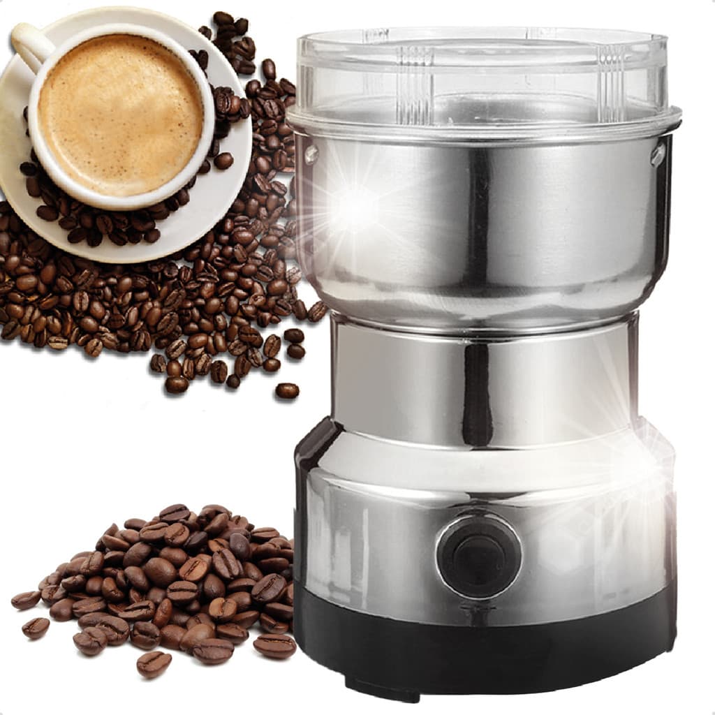 Moedor De Café Grãos Triturador Sementes Elétrico Automático Aço Inox Marca Ecomixshop