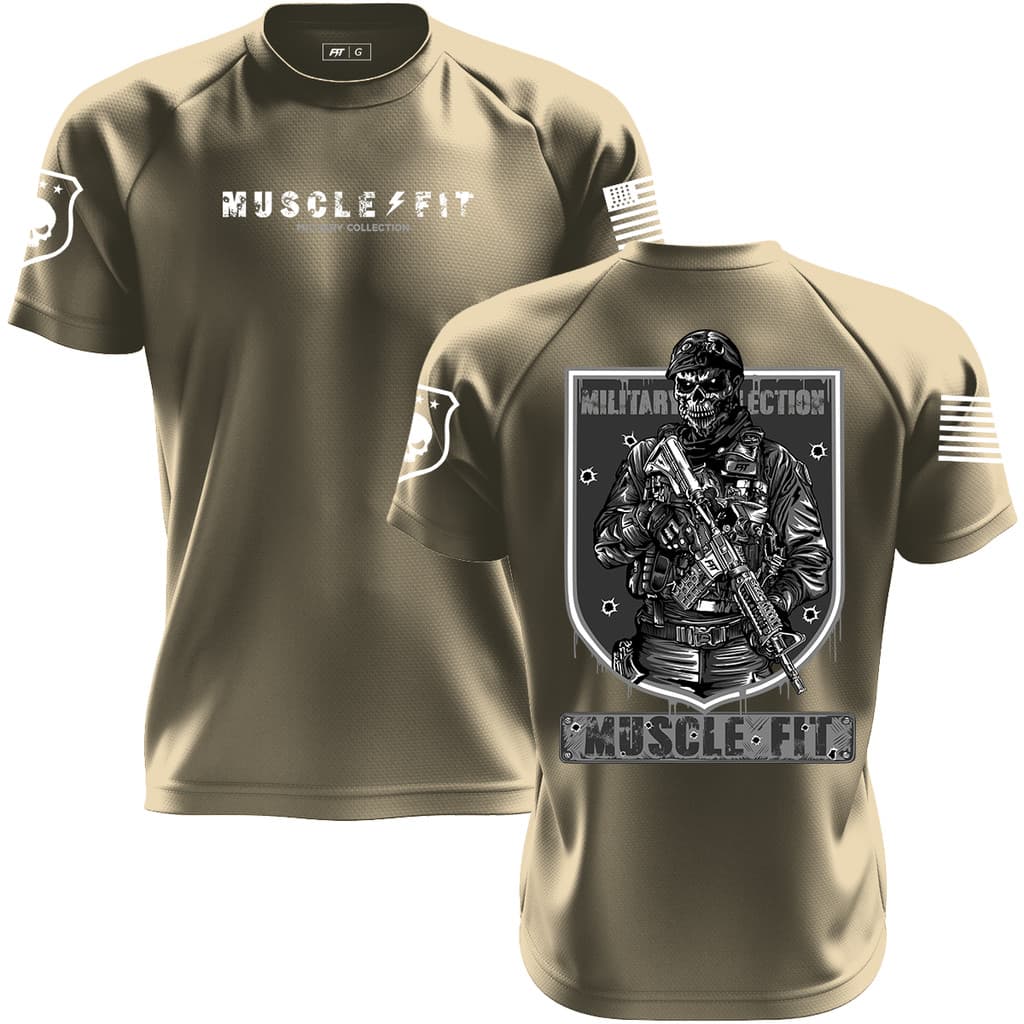 Camisa Dry Fit Militar Bope Tiroteio Original Muscle Fit