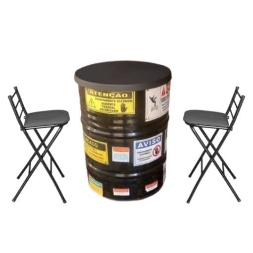 Tampo para Mesa Tambor Bistro Bar Em Plastico -F