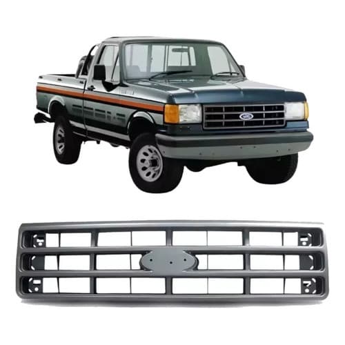 Grade Dianteira Ford F1000 F4000 1993 1994 1995 1996 Cinza/preta