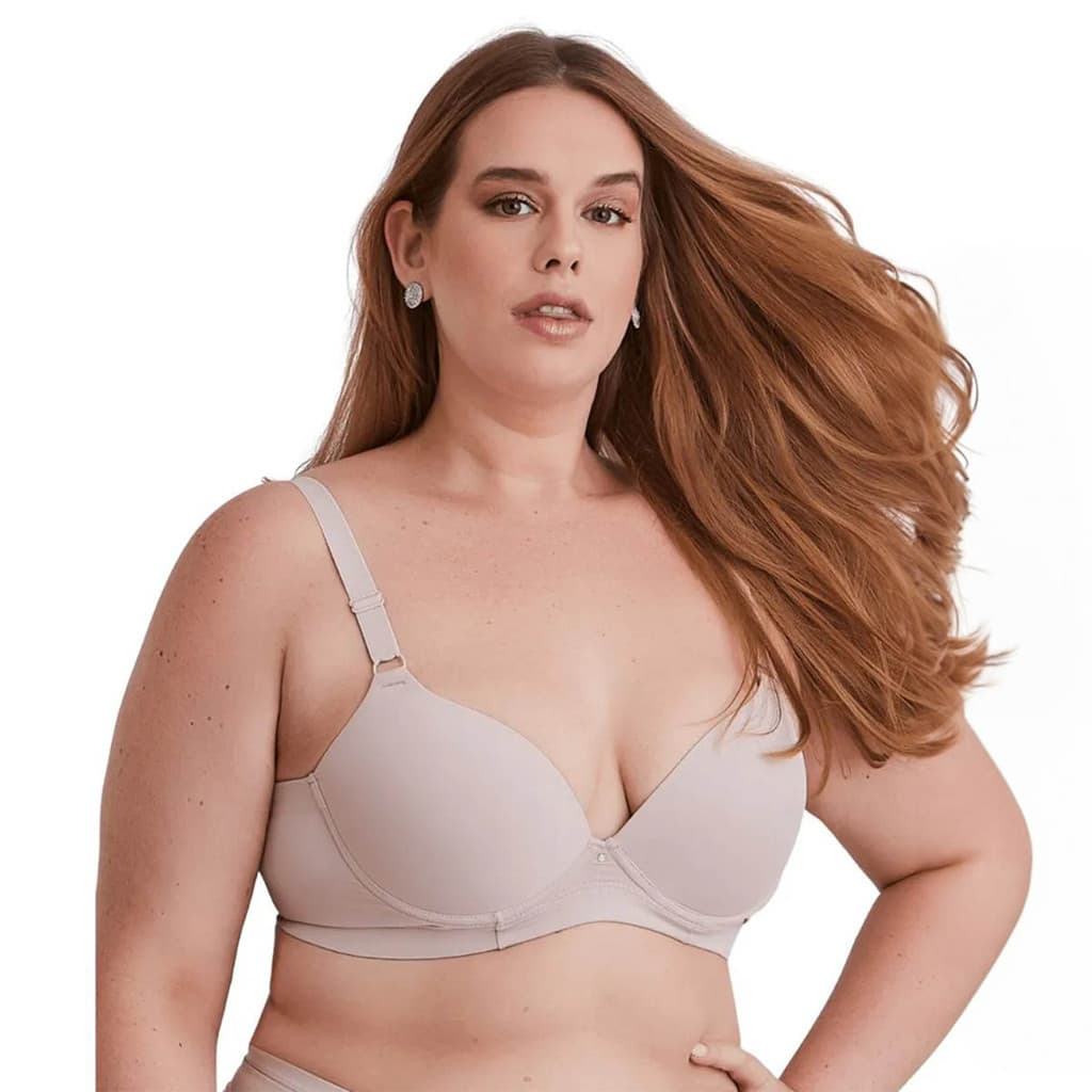 Sutiã Sustentação Plus Size Bojo Liso Nayane Rodrigues