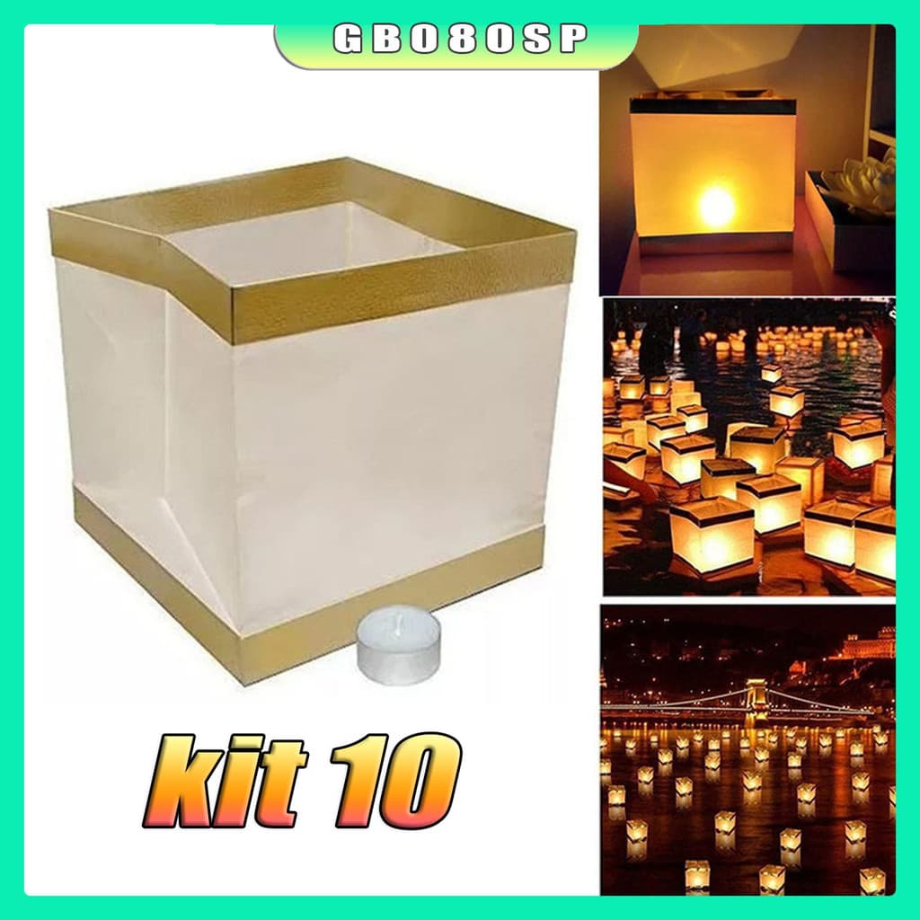 10 Peças Velas De Água Flutuantes Biodegradáveis iBoa Presentes PRONTA ENTREGA