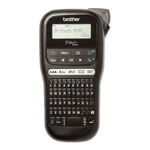 Rotulador Eletrônico Portátil Brother PT-H110BK Preto