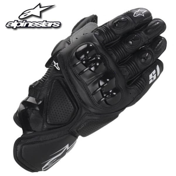 Alpinestars S1 Luvas De Corrida Motocicleta Couro Dedo Cheio Rua Equitação