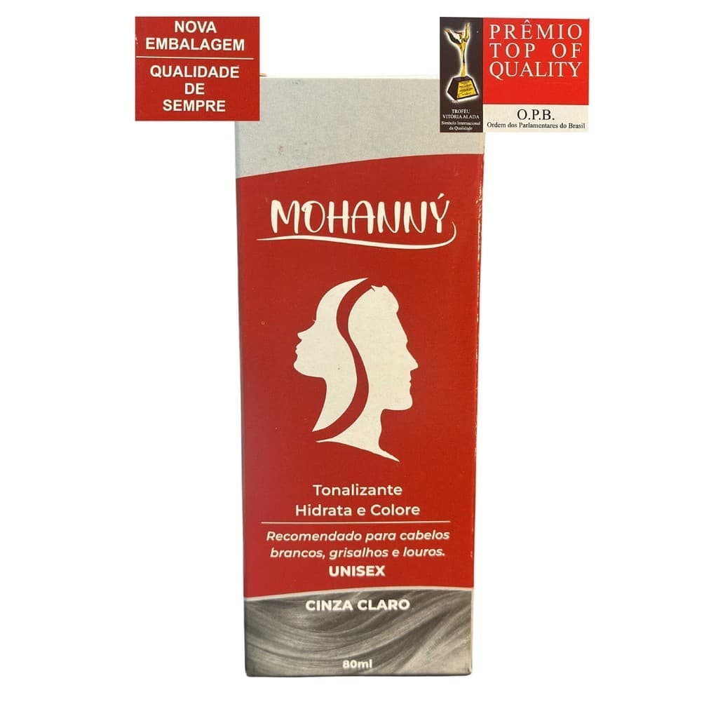 Shampoo Cinza Matizador Mohanny 80ml Cinza Claro
