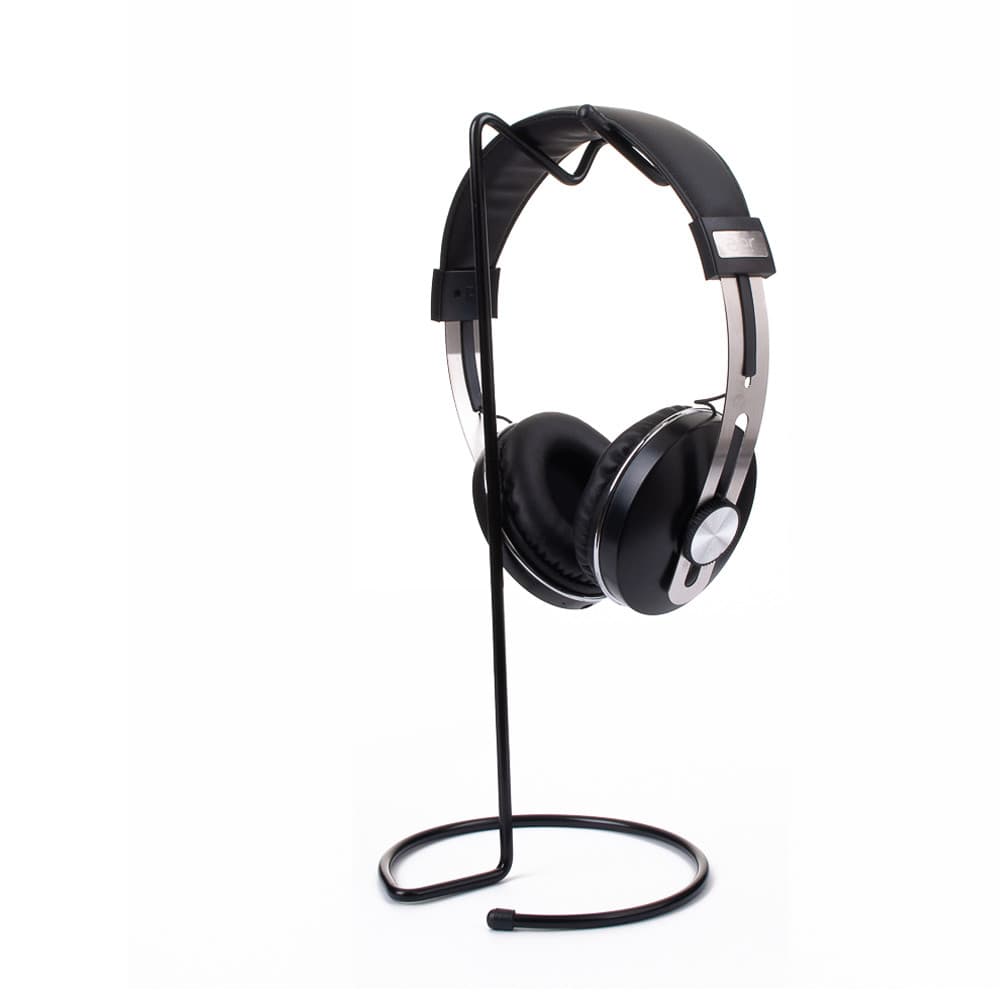Suporte de Mesa Preto para Fones de Ouvido