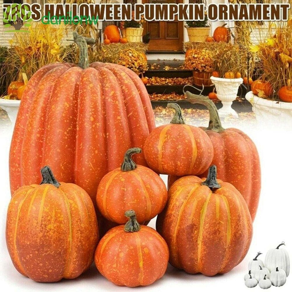 DANILO Halloween Decoração Casamento 7PCS Home DIY Craft Simulação De Ação De Graças Modelo Abóbora