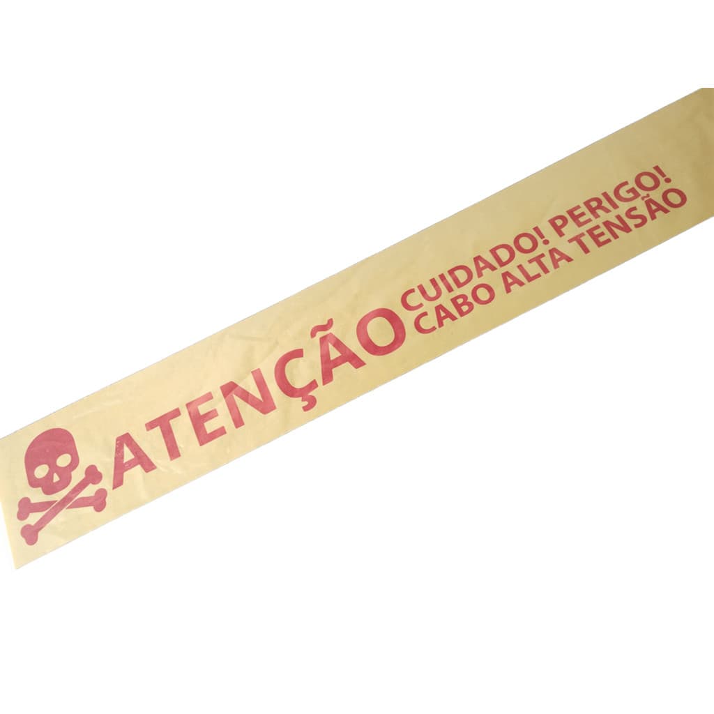 5 Fita Perigo Subterrânea - Alta Tensão - Rolo 100m x 10cm