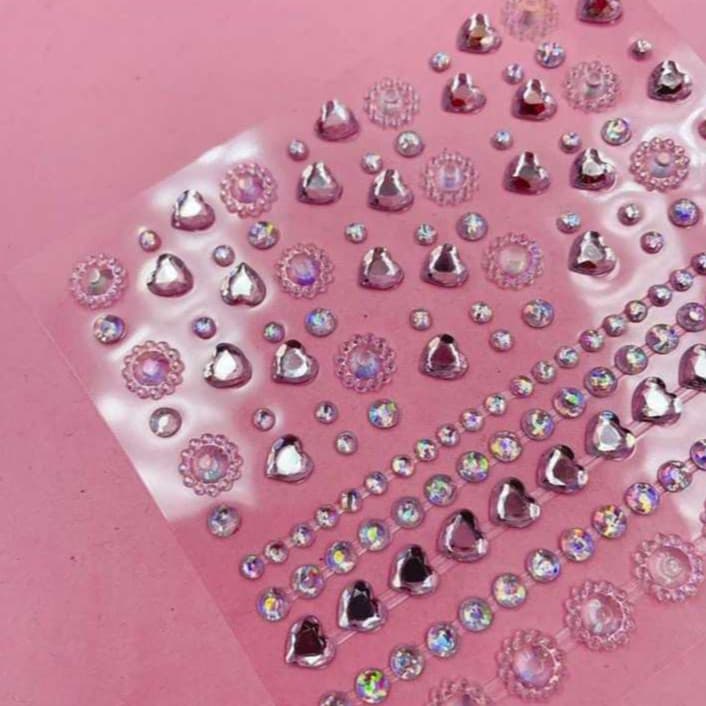 Diamantes para os olhos/decoração facial, maquiagem para os olhos com pérolas/strass para palco de joias-FY802115