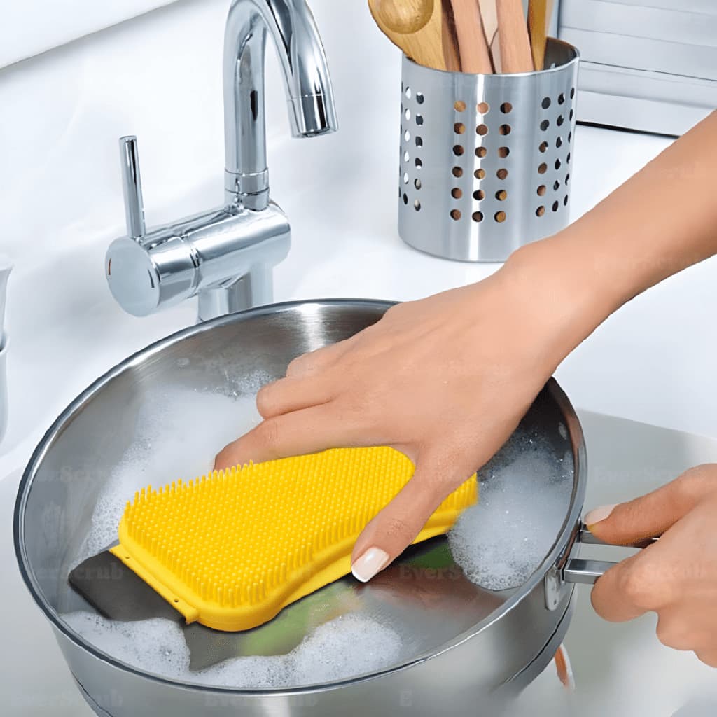 Esponja De Silicone Para Louça Bucha De Limpeza Buxa Multifuncional Antibacteriano Casa Cozinha