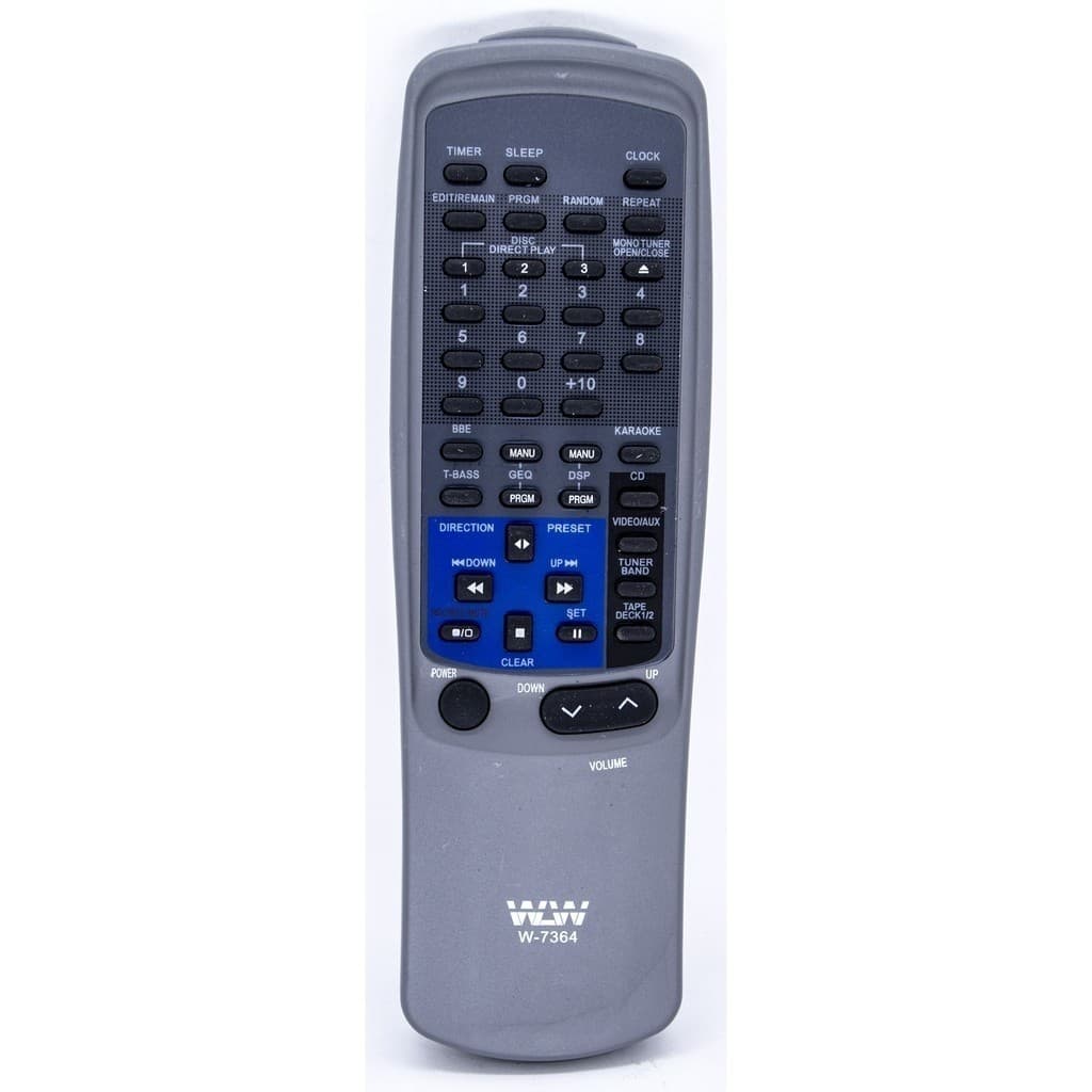 Controle Remoto Som Aiwa - Todos Modelos Nsx E Cx 1 E 3 Cds 7364  - Substituto Compatível