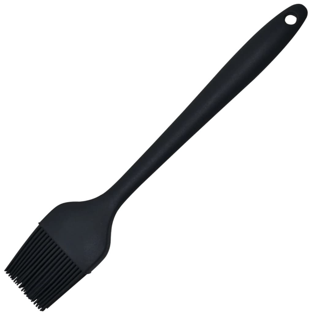 Pincel Culinário de Silicone Art House Preto Pincel de Cozinha para Untar Forma Panela Hambúrguer e Assados Prático