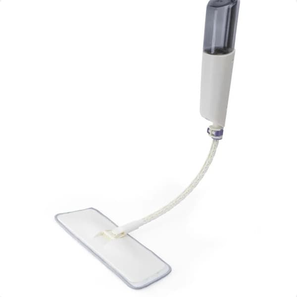 Mop Spray Flexivel com Gatilho e Esfregão de Microfibras Com Cabo Extensível E Dispenser