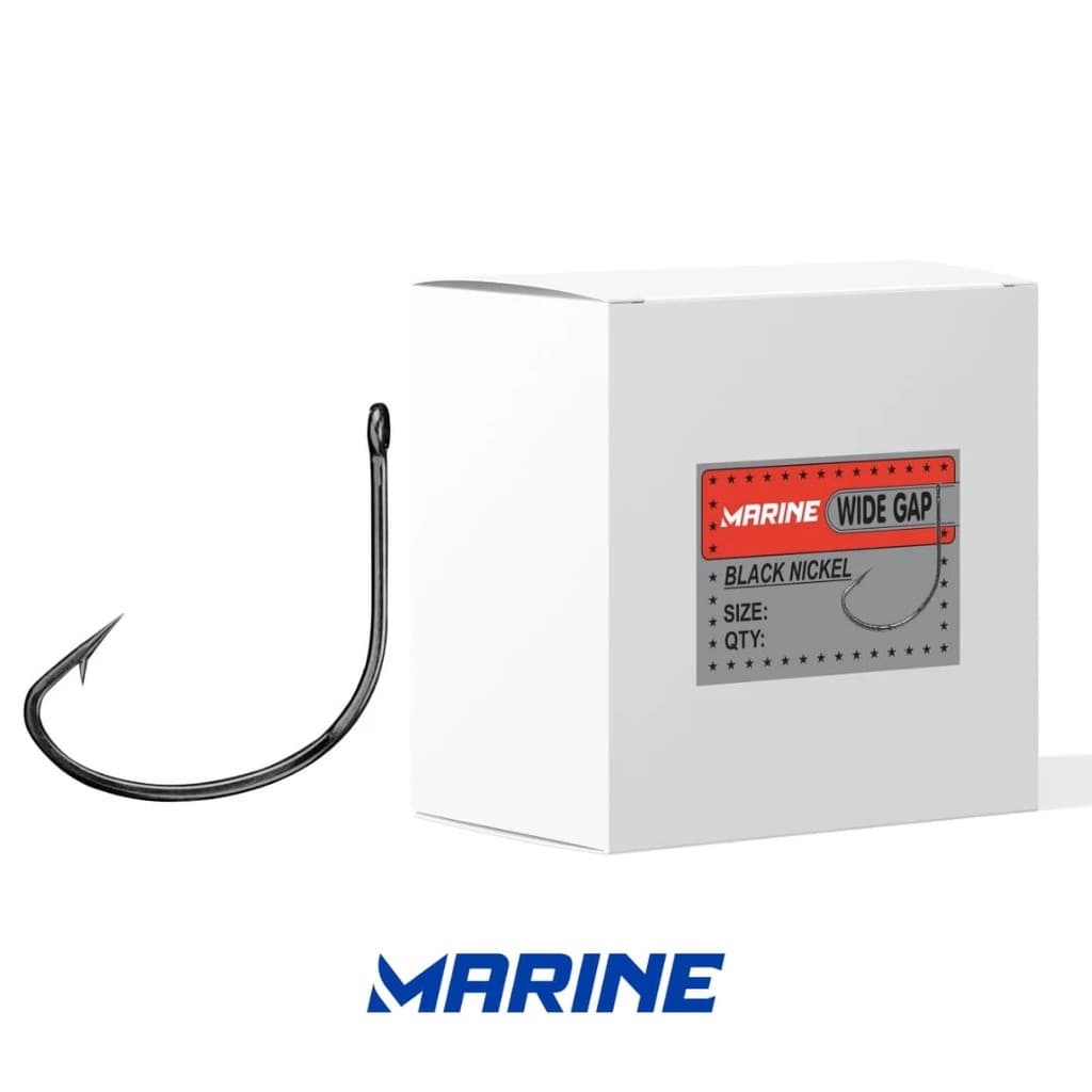 Anzol Marine Wide Gap Black caixa com 100 und - ENVIO IMEDIATO
