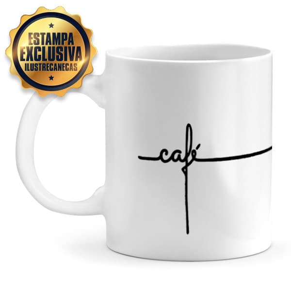 Caneca CaFé no formato de Cruz de Cristo, presente de fé