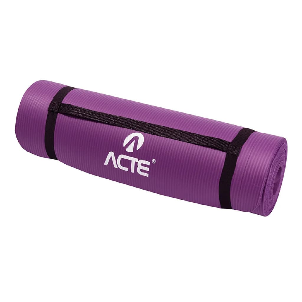 Tapete Comfort de Yoga Macio Antiderrapante 1,80m Roxo T54-RX Acte Sports