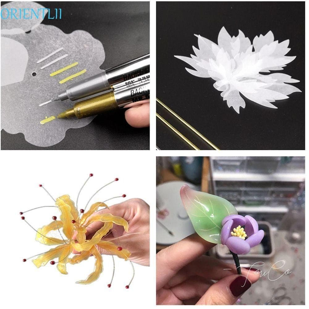 ORIENTLII 10 Unidades De Folhas De Plástico Retráteis , Filme Termo Retrátil Translúcido Divertido , Papel De Arte DIY