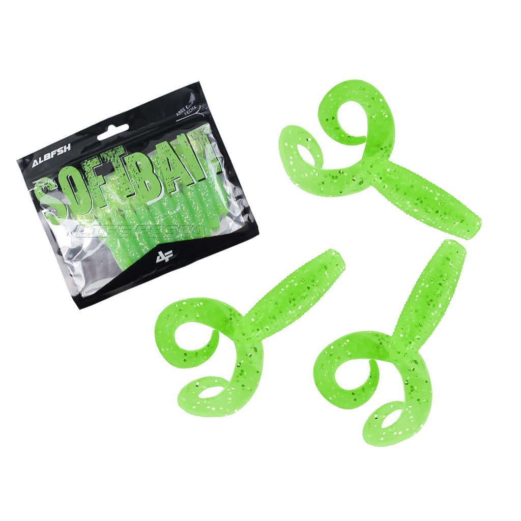 Isca Artificial Albatroz Fishing Grub 7cm (4,5g) 12 Peças - Várias Cores
