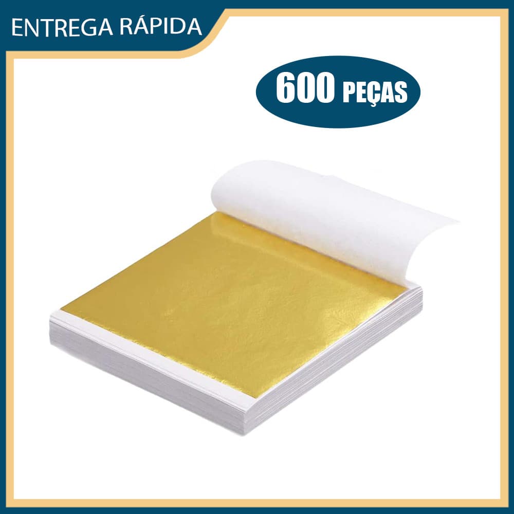 600x folha de ouro decoração de papel folha de ouro decoração de casa DIY artesanato pintura de unhas