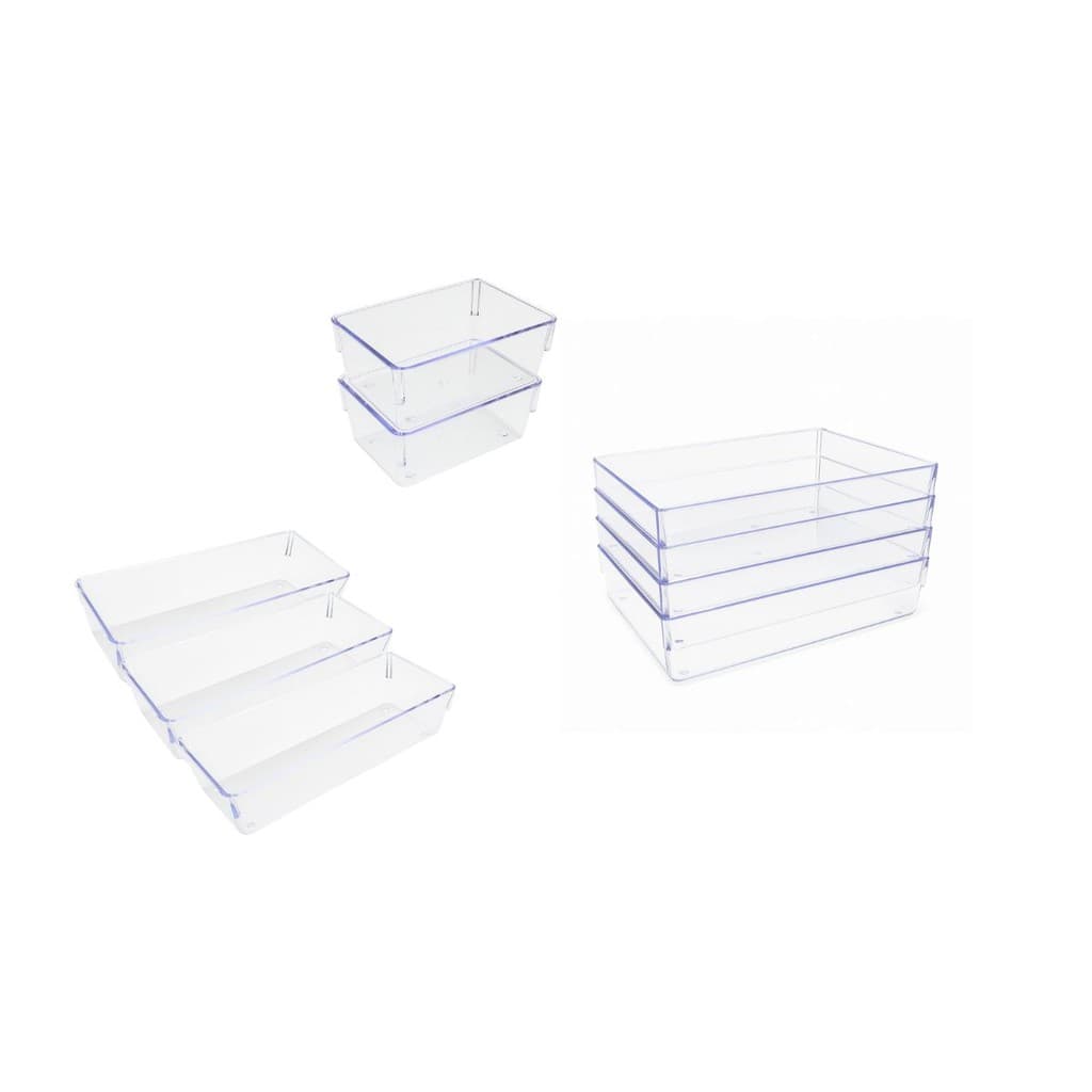 Kit 9 peças Organizadores Multiuso Modular Acrilico