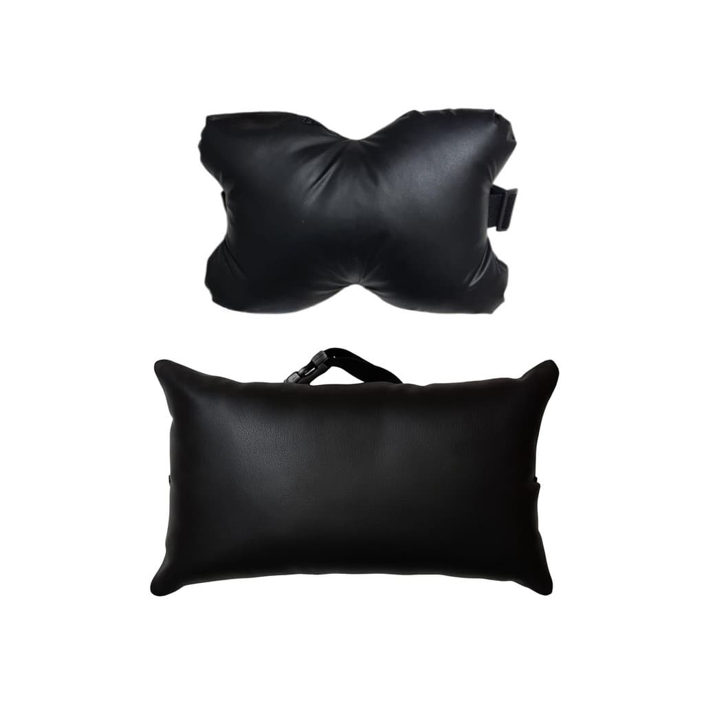 Kit Courino Impermeável Almofada para Lombar Courino + Almofada Cervical Courino Escritório