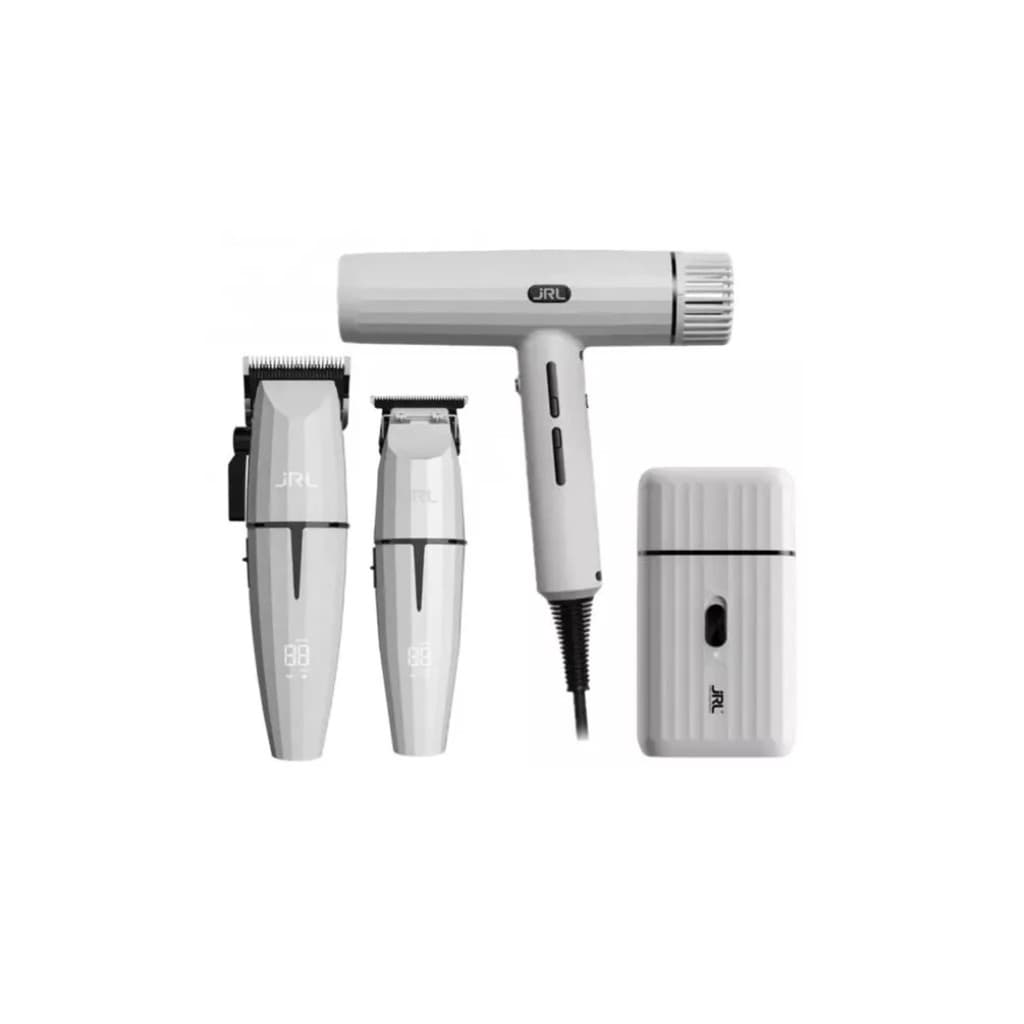 Kit De Máquinas Bivolt E Secador 110v Jrl - Ghost 3  Branco