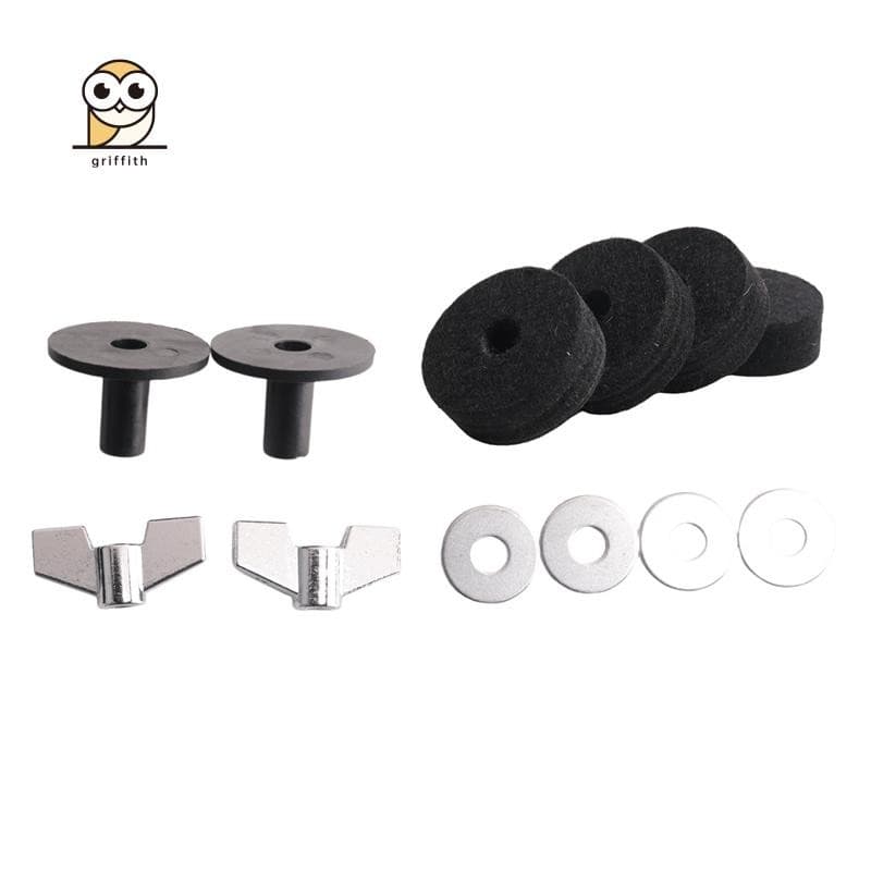 Kit De Acessórios Para Bateria : Feltros De Prato , Mangas Porcas De Asa