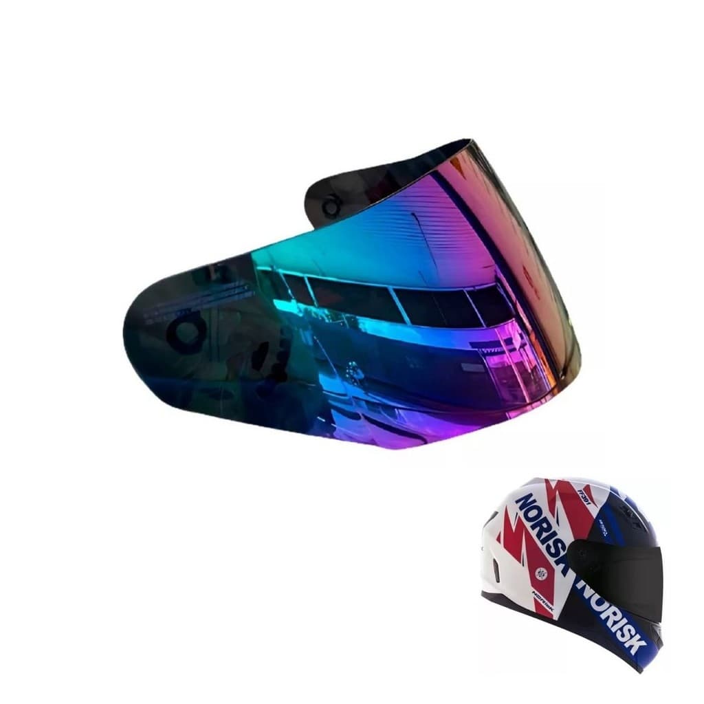 Viseira Capacete Norisk Ff391 Razor Camaleão Polivisor