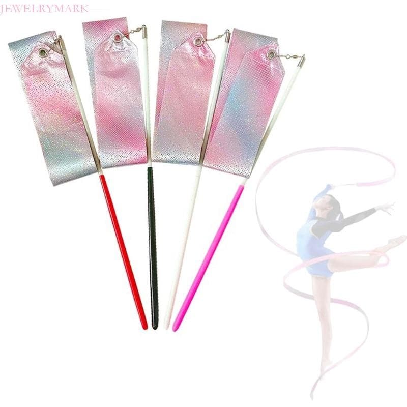 Fitas Dança Judeu Streamers Ginástica Dacing Varinha Ritmo Perfeito Varas Para Talentos Mostra Giran