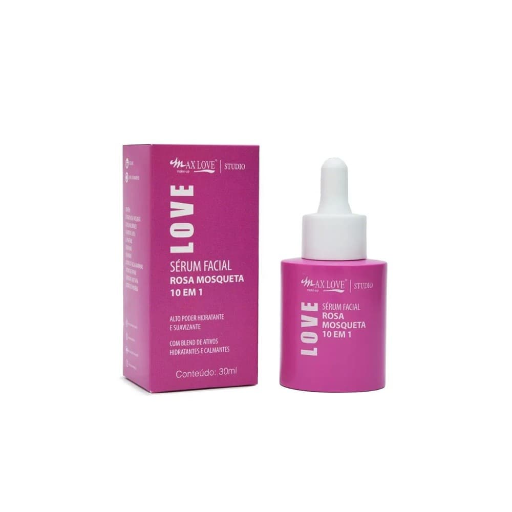 Sérum Facial Rosa Mosqueta 10 em 1 Max Love