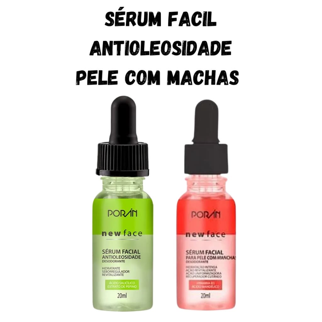 Kit 2 Sérum Antioleosidade Para Machas de Pele a base de Vitamina B3 Revitalizante e Hidratante 20ml