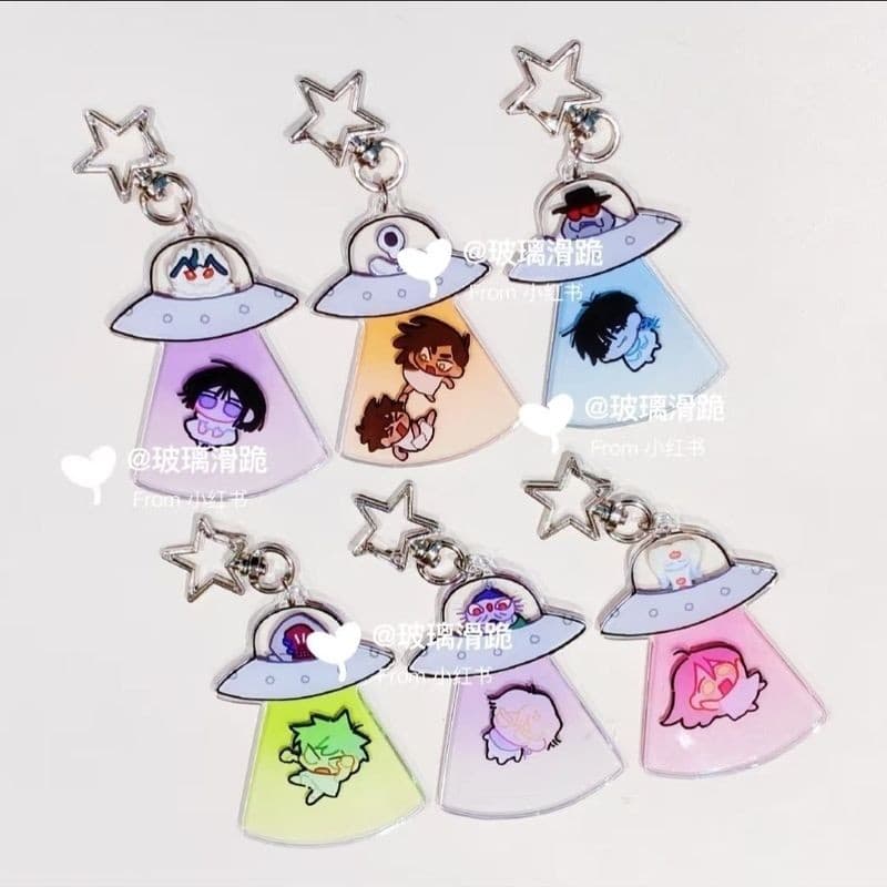 TV Alien STAGE Anime Homens Keychian Mulheres Invasão Mizi Sua Até Ivan Hyuna Luka Acrílico Chave Chian Bolsas Chaveiro