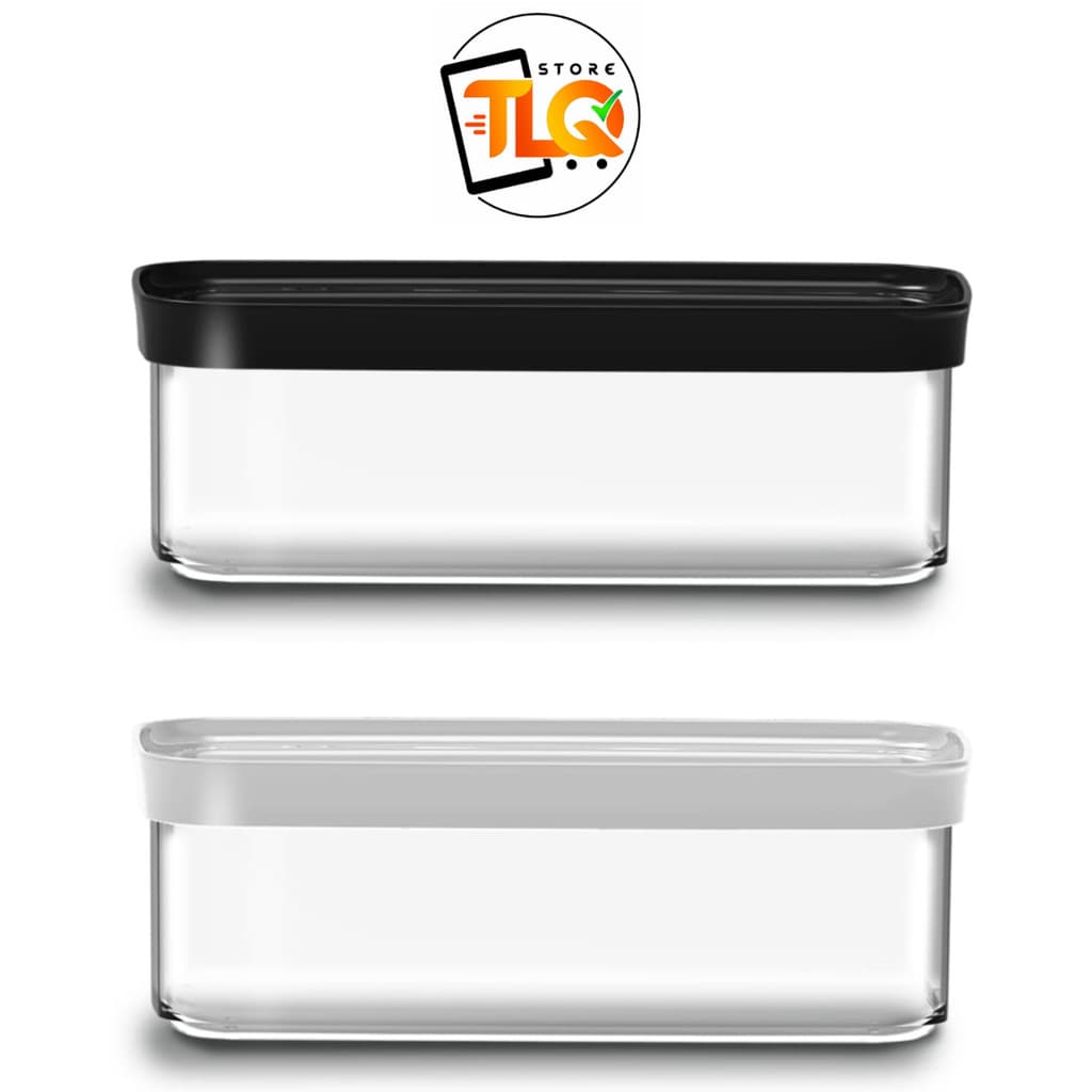 Pote Hermético Retangular Para Pães Bolos Bolacha e Outros Alimentos 1,5L Helsim 25x13x9